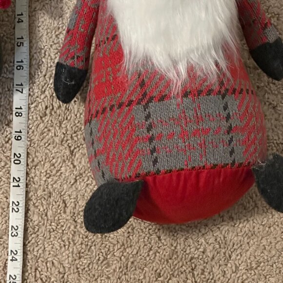 Pottery Barn Set of 5 Plush Christmas Holiday Gnomes - Picture 6 of 8